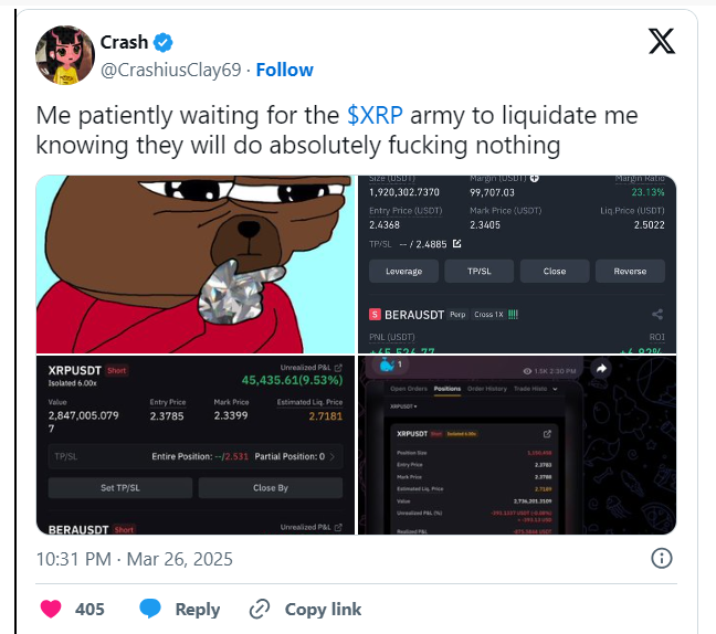 XRP Labeled "Easiest Short Ever" by Top Crypto Trader