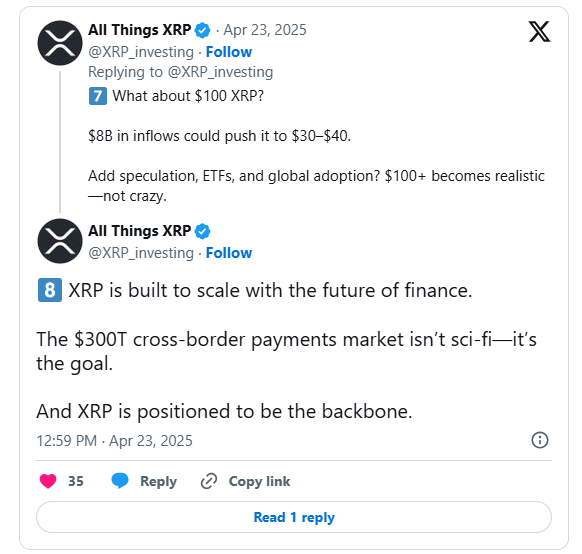 XRP to $100 Possibility, Analyst Busts The Most Common Myth XRP to $100 Possibility, Analyst Busts The Most Common Myth
